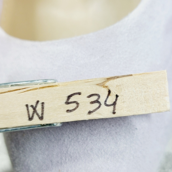 New Sam Edelman Antonia Light Violet Suede Pointed Toe Spool Heel Pumps W534 - Picture 14 of 14